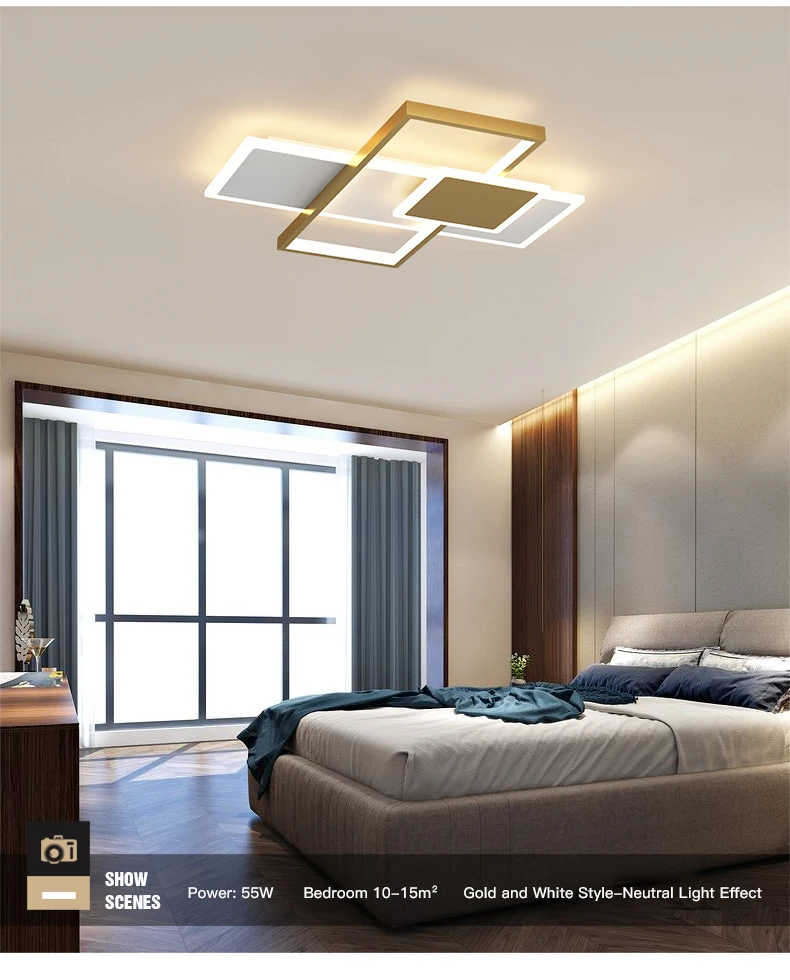 Modern LED Ceiling Lamp For Living Room Indoor Lighting Bedroom Loft Home Decor Ring Chandelier Dimmable Smart Light Fixture antique chandeliers