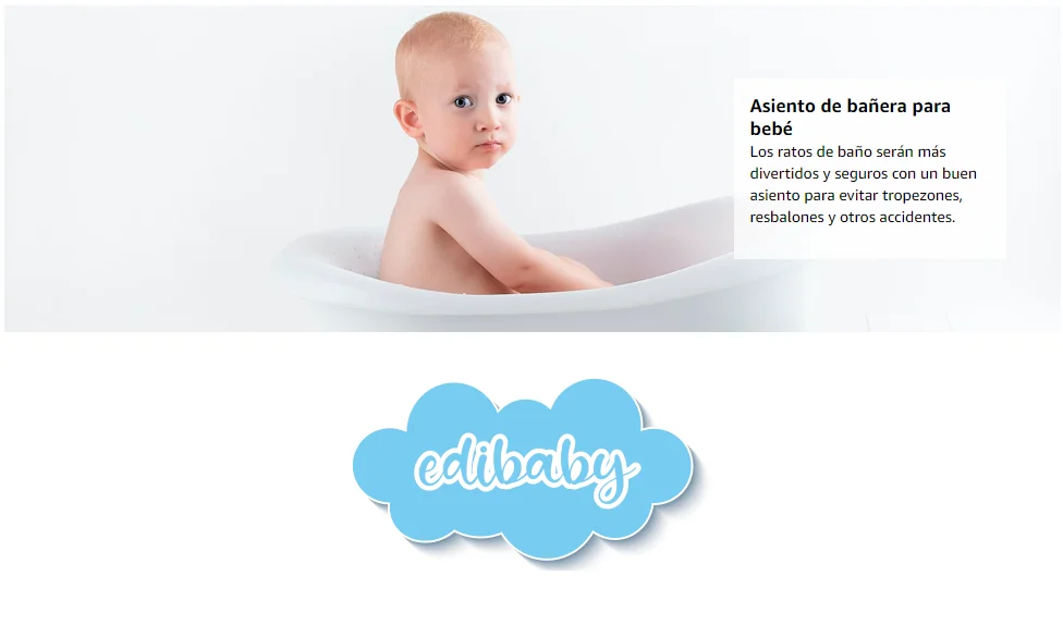 Asiento bañera bebe edibaby