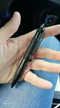 Bolígrafo táctico de defensa, bolígrafo militar antideslizante de aluminio, cabeza de acero de tungsteno, bolígrafo de autodefensa, rompevidrio, Kit de supervivencia