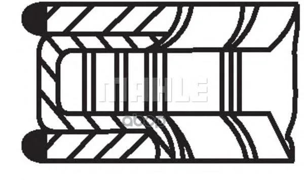 Кольца Поршневые Mb M271 D82 1.2-1.5-2.5 Mahle/Knecht 00406n0 Mahle/Knecht арт. 00406N0