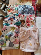 [Simfamily] 6 uds pañal + 6 uds insertar pañal de tela lavable cubierta de pañal ajustable reutilizable de tela pañales disponibles cubierta de pañal