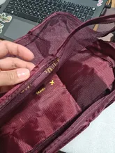 Viajes cubos de embalaje 6 unids/set moda impermeable de gran capacidad bolsos de organización de ropa de almacenamiento paquete hombres Weekender bolsa