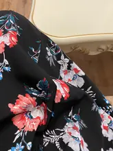Floral-Dress Loose Full-Sleeve Fashion Women Casual Autumn Winter High-Waist