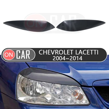 

For Chevrolet Lacetti 2004-2014 SD eyebrows headlights eyelids car styling trim stickers cover brows eyelids trims tuning decor