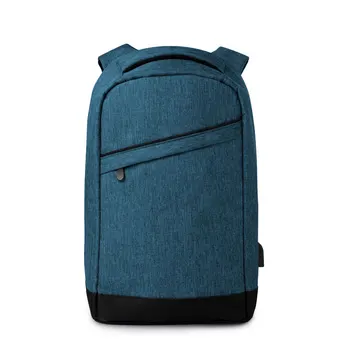 

Backpack 600D polyester double tonality and padded straps. Portable 13 inch USB charging connector.