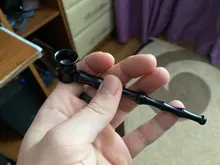 Hand-Pipe Tobacco Non-Stick Black for Home-Party DIY Christmas Xmas/Heat-resistant/Non-stick