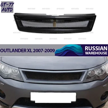 

Radiator grill with mesh case for Mitsubishi Outlander XL 2007-2009 protective molding exterior material ABS plastic styling