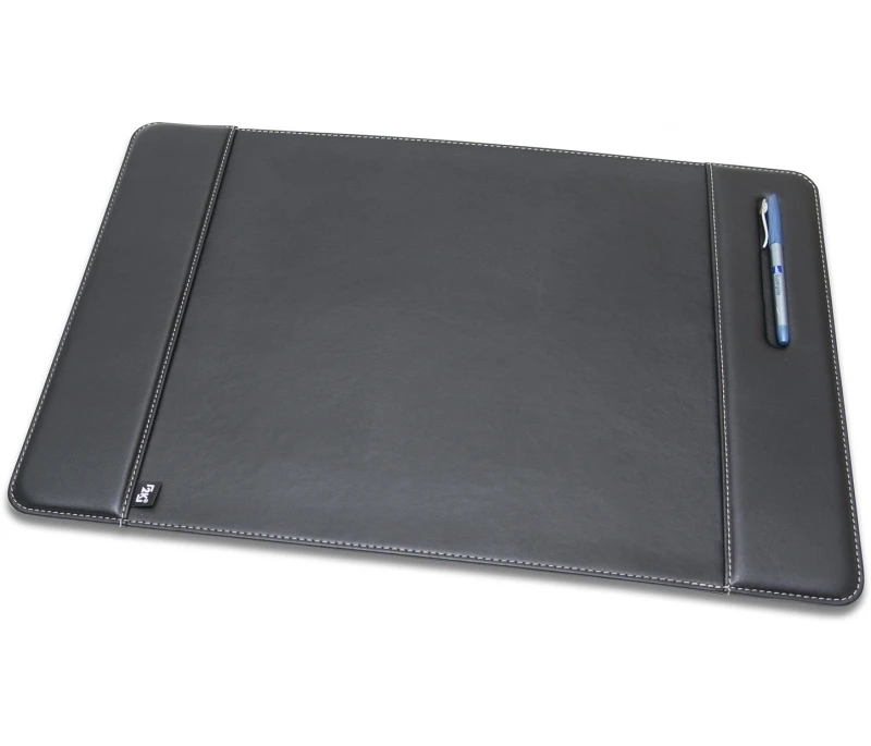 Черный Офисный бизнес кожаный стол Pad Deskpad аксессуар A4 бумажный главный Органайзер настольный набор Deskset - Цвет: Черный