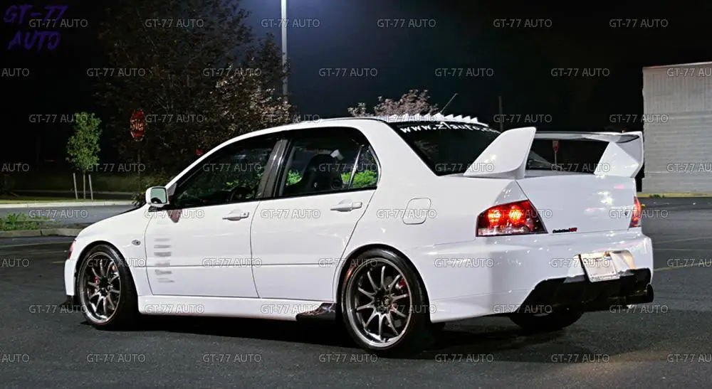 Spoiler on trunk lid case for Mitsubishi Lancer 9 2003-2009 saber exterior material ABS plastic styling tuning pad