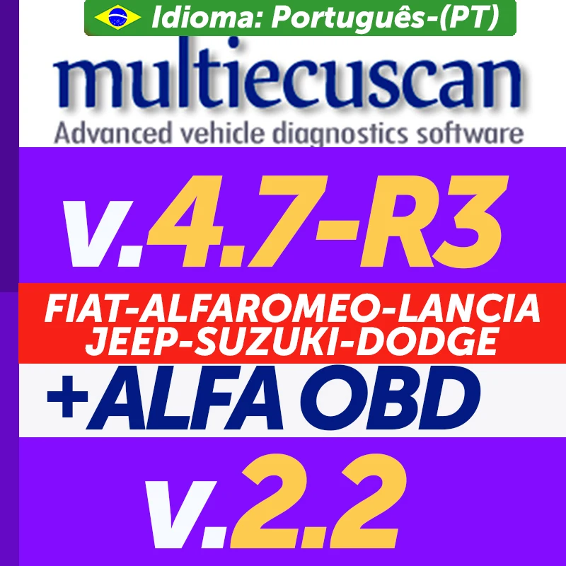 Multiecuscan Software V4.7r3 + Alfa Obd V2.2 + Apk (android