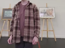 Plaid Shirts Blouses Oversized Women Top Long-Sleeve Blusas Loose Casual Cotton Ladies