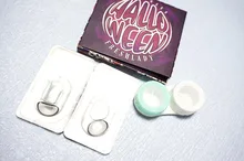 UYAAI-2 uds. De lentes de contacto de colores para Halloween, Cosplay de Anime, multicolo, Lentes Rojas, Blanco, Negro, Lentes Rojas