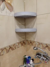 Shelf-Organizer Shampoo-Holder Caddy Corner-Shelf Shower-Storage Bathroom Plastic Snap-Up