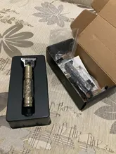 Maquinilla eléctrica para cortar el pelo y la barba para hombre, máquina profesional para cortar el pelo, afeitadora de peluquero, cuchilla en T, herramienta de afeitar de estilismo