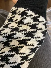 FSDA-suéter de manga larga con cuello de pico para mujer, cárdigan negro con botones y pata de gallo, de punto, holgado, de gran tamaño, informal, otoño e invierno, 2020