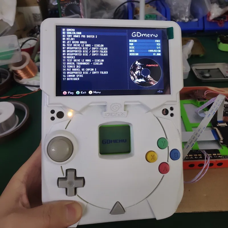 Dreamcastポータブル-4.3インチ16:9ディスプレイDCマザーボード