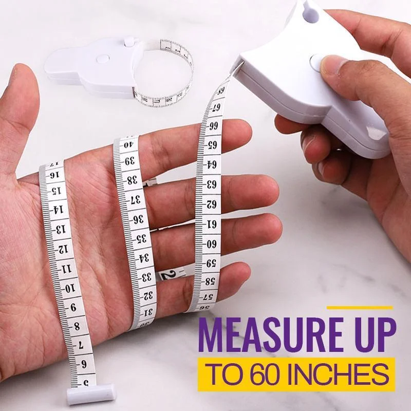 Automatic Telescopic Tape Measure Sewing Ruler 150cm/60 Inch Waist Ruler Self Retracting Triple Circumference Ruler Dropshipping digital sound level meter