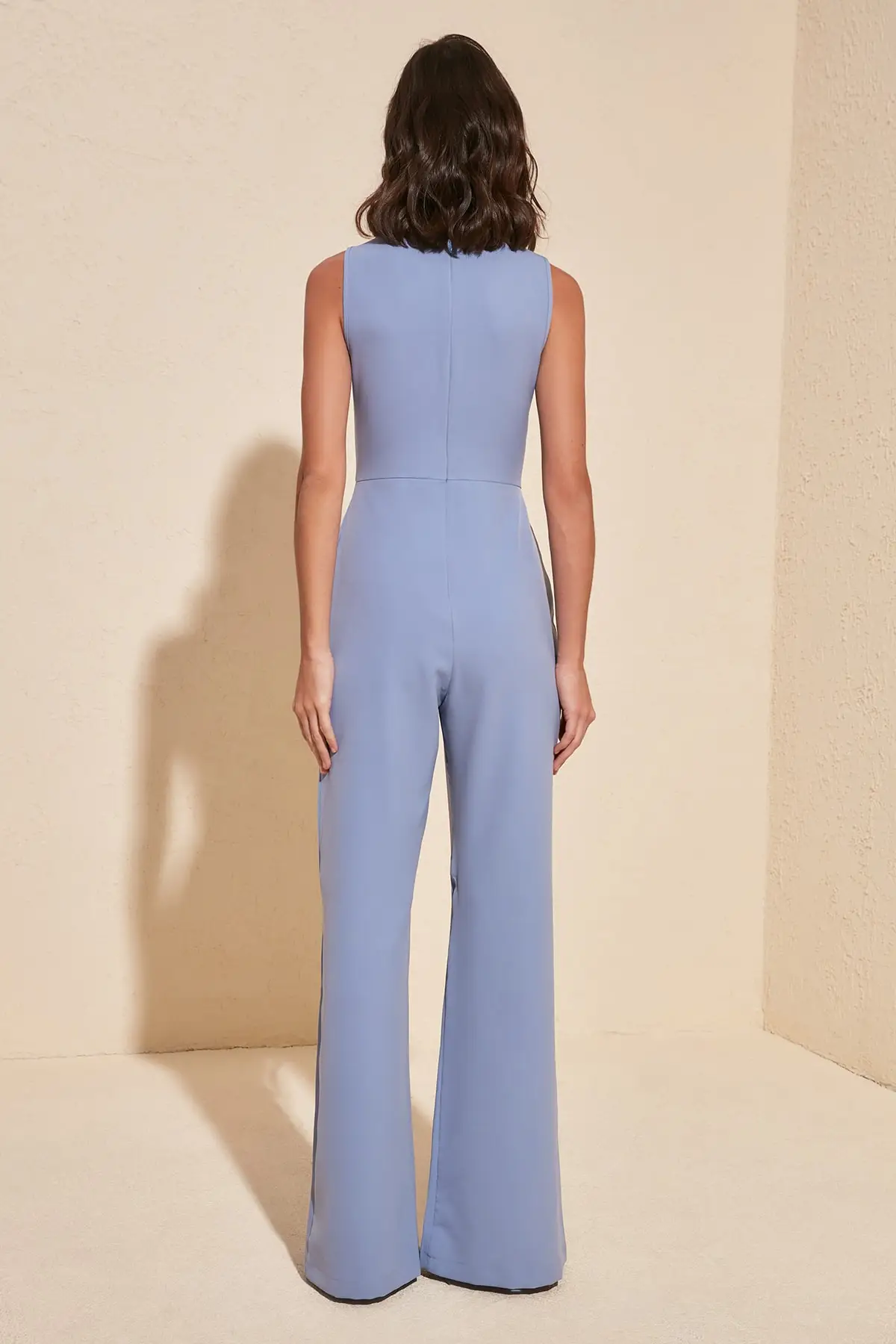 Trendyol Square Collar Jumpsuit TWOSS19BY0020 Trendyol Square Collar Jumpsuit TWOSS19BY0020