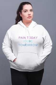 

Angemiel Wear Suffering Today Tomorrow Proud White Women 'S Hooded Sweatshirt