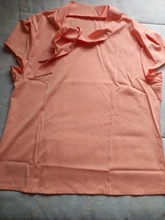 Umeko-Blusa informal de Chifón con manga corta y lazo para verano, camisa ceñida con mangas de pétalos para mujer, 2020