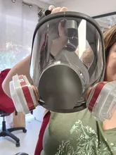 Mascarilla facial para fumigación, filtro para el trabajo, seguridad, protección contra el formaldehído, 6800