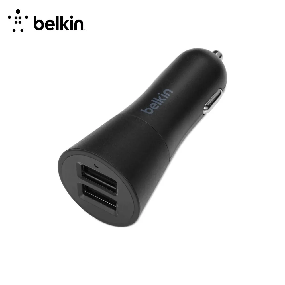 Автомобильное зарядное устройство Belkin 2xUSB, кабель USB папа/