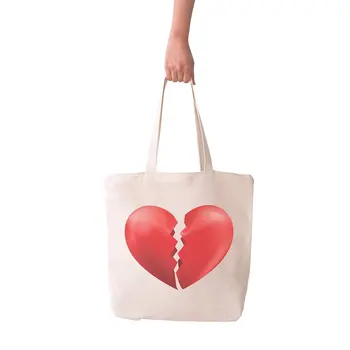 

Angemiel Bag Big Broken Heart Shopping Beach Tote Bag