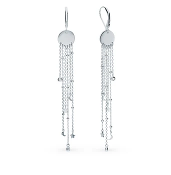 

Silver earrings with cubic zirconia sunlight sample 925