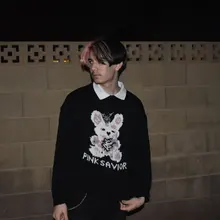 Otoño Invierno Harajuku conejo tejer suéter de manga larga Casual mujeres marea impreso suéter suelto jersey para el novio gótico punk