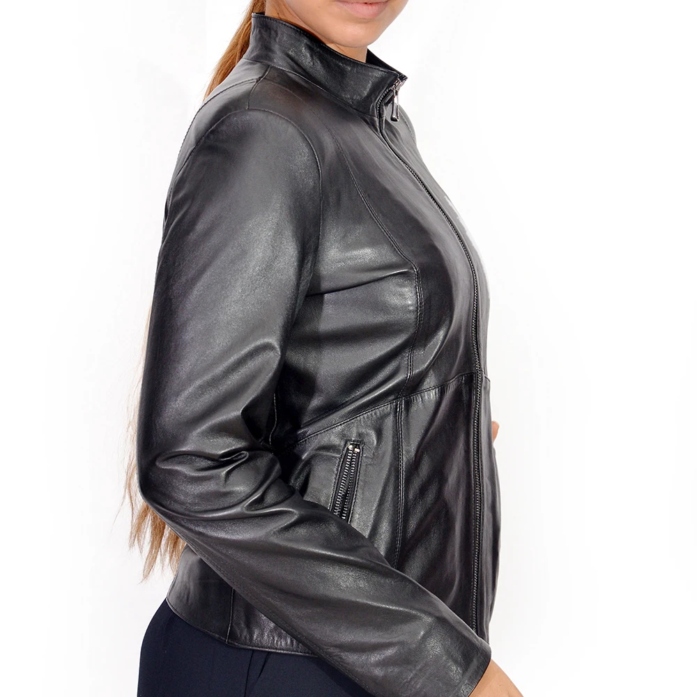 Zoramotti,Leather Jacket,Genuine Leather,Lambskin,Classic,quality,Natural Leather,Keeps,Warm