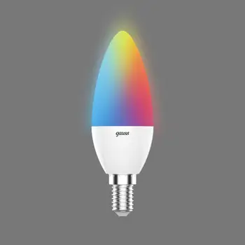 

Lamp smart led Gauss E14 220-240 V 6 W candle matte 440, adjustable light