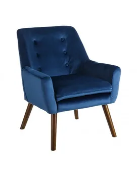 

BLUE ARMCHAIR FABRIC-WOOD LIVING ROOM 67X67X81,50 CM
