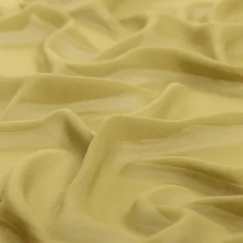 

100% pure silk georgette 8mm 114cm 45"width golden color mulberry silk fabric for dress, shirt NO.24