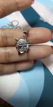Plata de Ley 925 auténtica de joyería de cristal con forma de delfín para mujer, cadena con colgantes y collares, Gargantilla para mujer, regalo de fiesta de boda