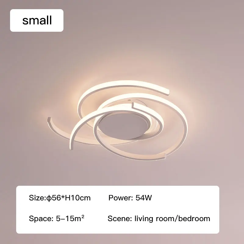 Modern LED Ceiling Light for Living Room Bedroom Kitchen Line Design Chandelier Smart Remote Control Indoor Decorate Lamp led cloud ceiling Downlights