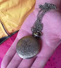 Reloj de bolsillo con temática de película antigua para hombre, reloj de bolsillo de cuarzo de pesadilla antes de Navidad, con cadena de collar, Fob