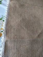 Table-Runner Hotel-Decoration Jute Wedding Birthday-Party Burlap Natural Restaurant Vintage