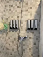 Soap-Dispenser Container Bathroom-Accessories Liquid-Soap Shower Wall-Mount 350ml Double/triple