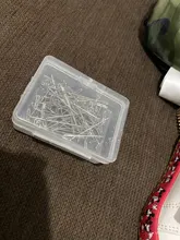 AliLeader-alfileres plateados de buena calidad para hacer pelucas, agujas de pelo de costura, 38mm de largo, 50 uds.