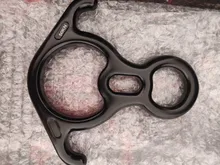 Bocina de descenso para escalada en roca, 8 anillos de descenso, ocho anillos con engranaje de rappel de oreja curvada, equipo de dispositivo Belay, 50NG