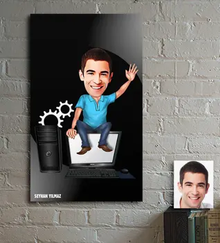 

Personalized Mr Computer Engineer Cartoon Wooden Table-1