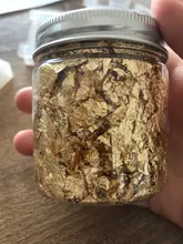 3g Oro de imitación plata hoja de cobre lentejuelas brillos de hoja de escamas hojas a granel papel de aluminio para dorado DIY decoración artística de uñas