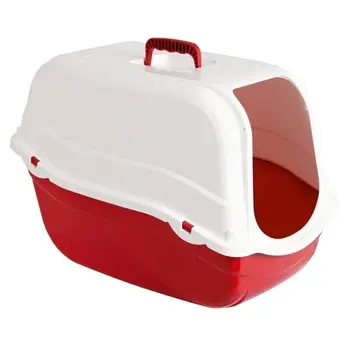 

KERBL Kira cat litter-57x39x41cm-White and burgundy