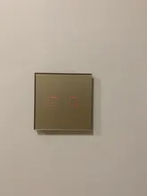 EsooLi-Interruptor táctil de cristal para la pared, inalámbrico, con control de voz, material retardante de fuego, compatible con app Tuya y Smart Life, apto para la Unión Europea y Reino Unido