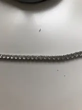 Pulsera de boda para hombre y mujer, de lujo, de 4mm, Circonia cúbica, Pulseras de tenis, cadena con diamantes de cristal, Color dorado y plateado