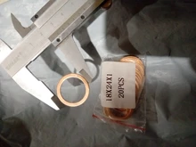 Gasket-Ring Sealing-Washer Flat-Seal Copper-Crush Brass M4 M16 DIN7603 M5 M8 Red M26