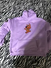 Hooded Sweatshirt Dog-Print Female Oversized Cute Winter Womens for Itself Harajuku