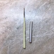 AKiHi 11mm de pigmento de propileno pinceles de pintura y dibujo decoración de uñas 3D flor pluma herramientas con tapa