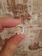 Pendiente Vintage sencillo en forma de U para oreja, Clip no perforado, Punk, Color antiguo, flor pequeña tallada, hueco, nuevo