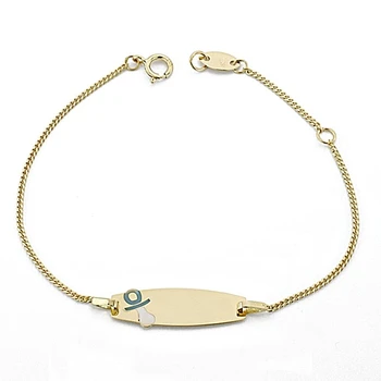 

Slave 18k gold baby 14cm. Pacifier glazed [7989GR] -Customizable-RECORDING INCLUDED IN THE PRICE